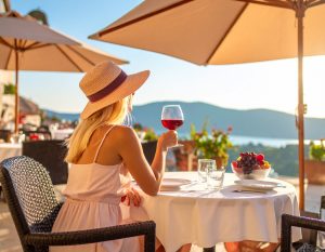 sangria tjej parasoll