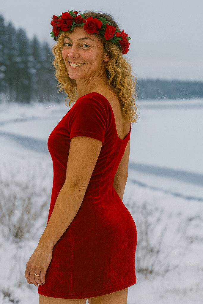 gläns över sjö och strand